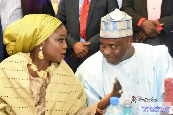 Photo: See How Aminu Tambuwal Is Staring At His New Wife